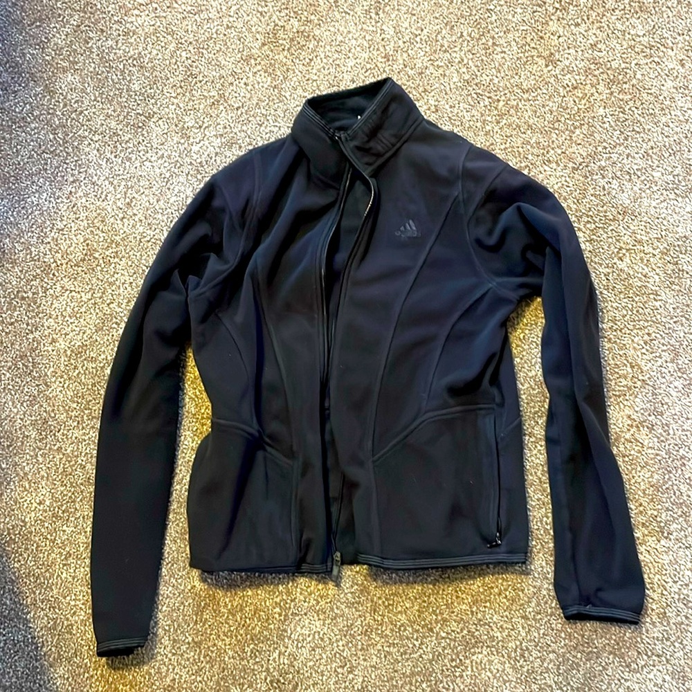 Adidas fleece jacket size L